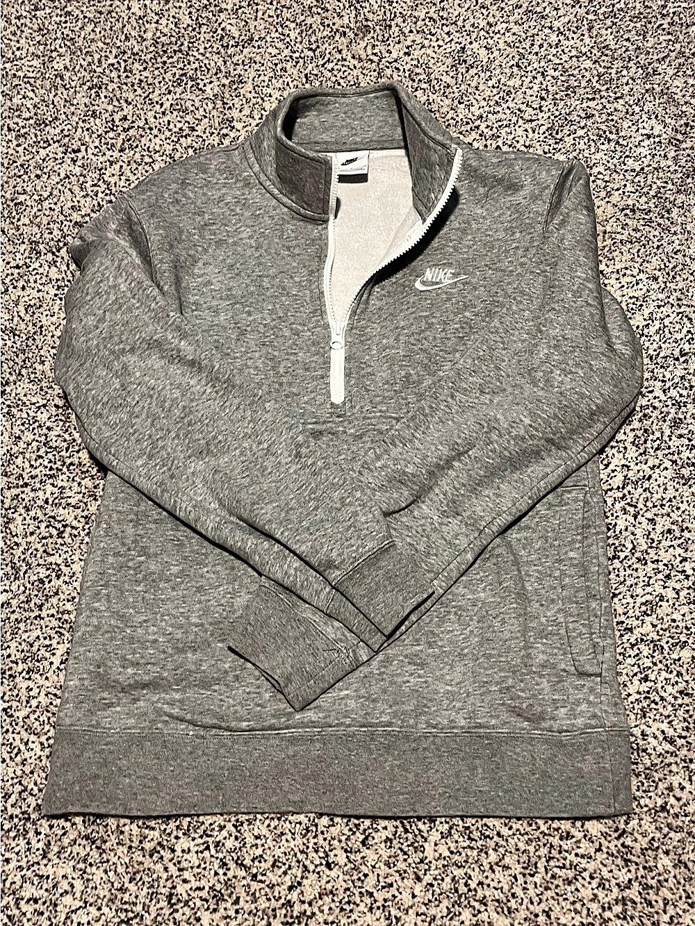 Nike Sportswear Club Men's 1/2-Zip Fleece Gray